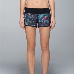 Lululemon Flower Speed Shorts